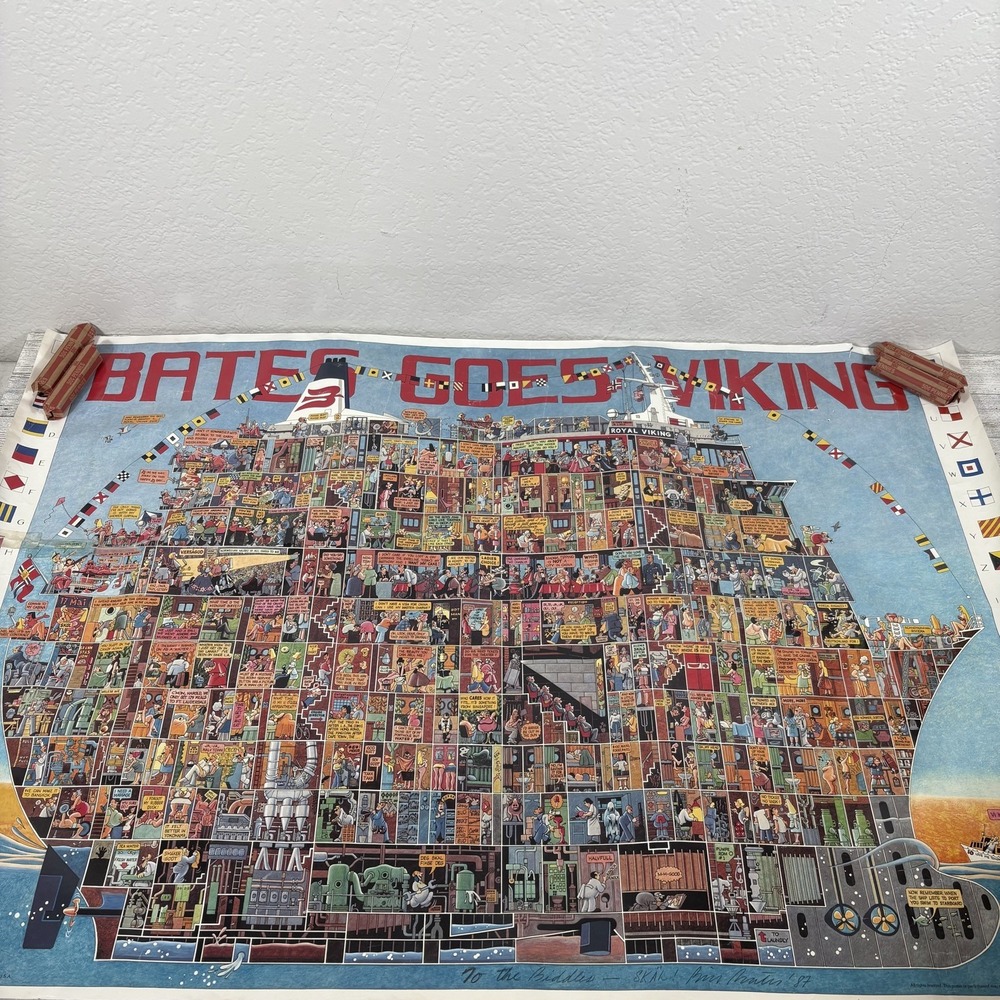 Viking Cruises Poster. Bates Goes Viking.